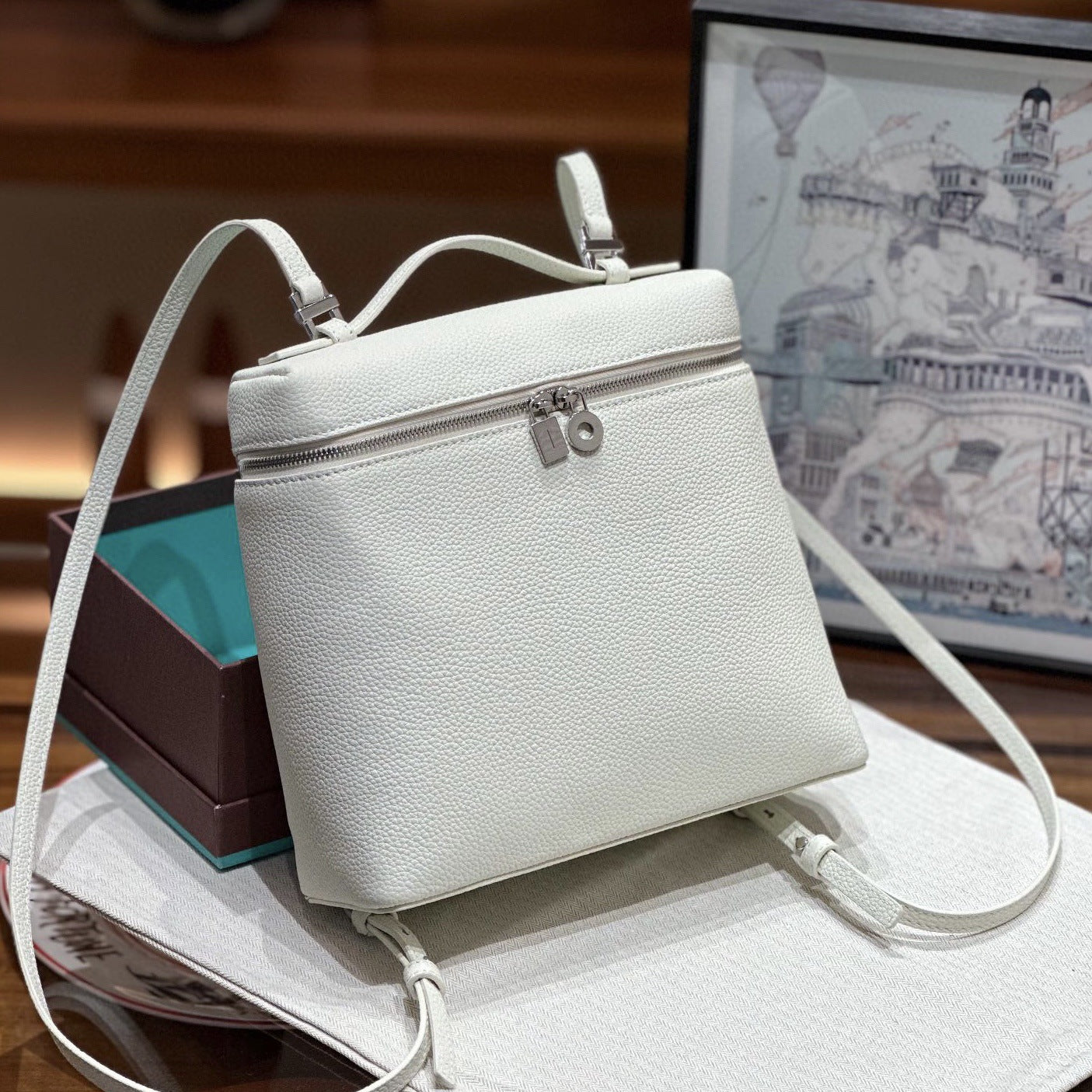 First Layer Leather Lunch Box Large Backpacks