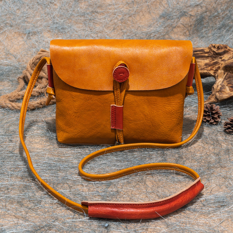 Women's Live Simple First Layer Cowhide Large Capacity Shoulder Bags