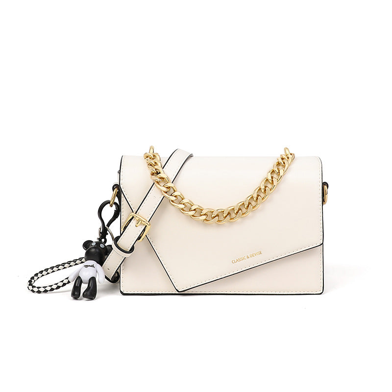 Women's Summer Chain Elegant Genuine Leather Light Crossbody Bags