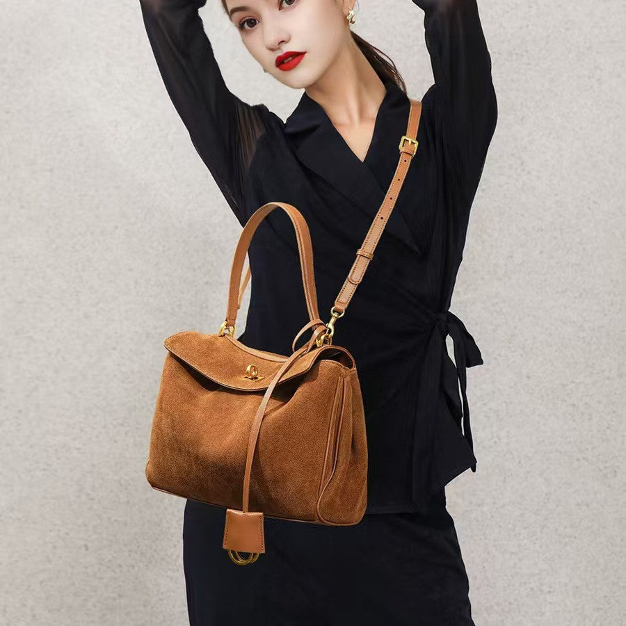 Leather Kelly Cowhide Large Capacity Commuter Bags
