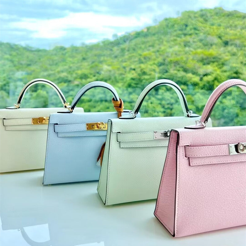 Women's Leather Crocodile Pattern Second Generation Palm Bags