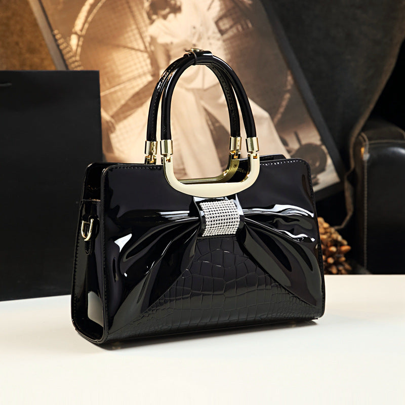 Women's Fashion Mom Elegant Bow Diamonds Handbags
