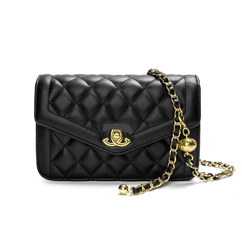 Women's Golden Balls Classic Style Rhombus Chain Shoulder Bags