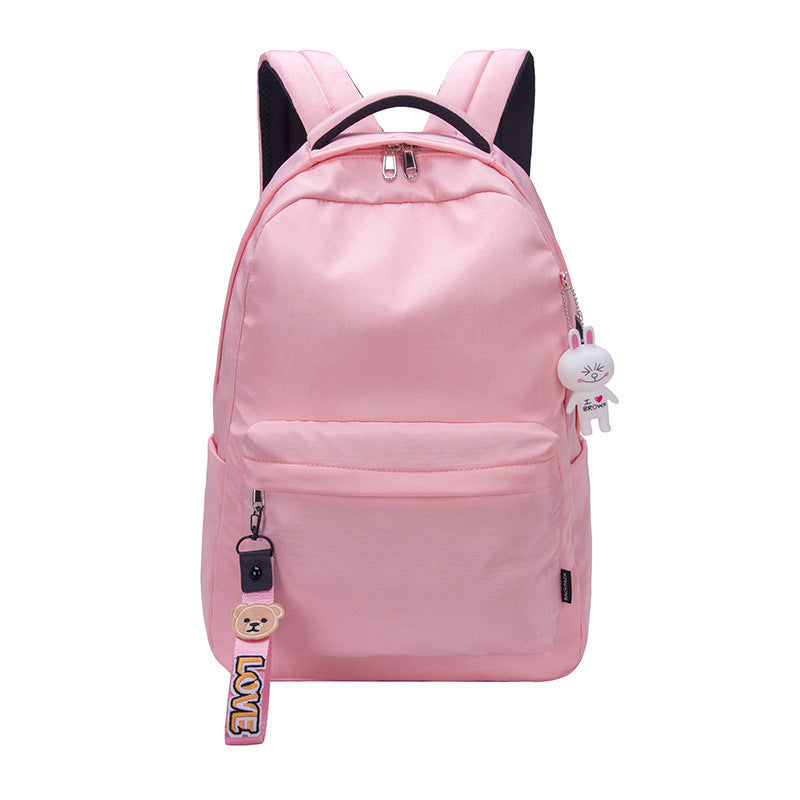 Waterproof Korean Style Fashion Rechargeable Female Backpacks