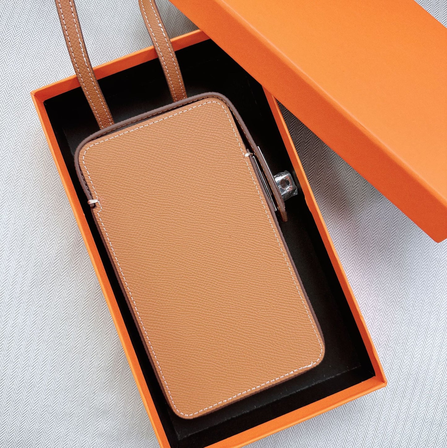 Genuine Leather Palm Pattern Mobile High-grade Phone Bags