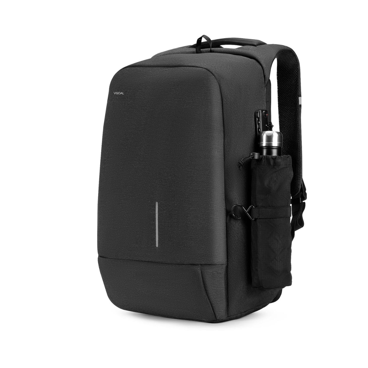 Men's Business Simplicity Pocket Full Open Umbrella Backpacks