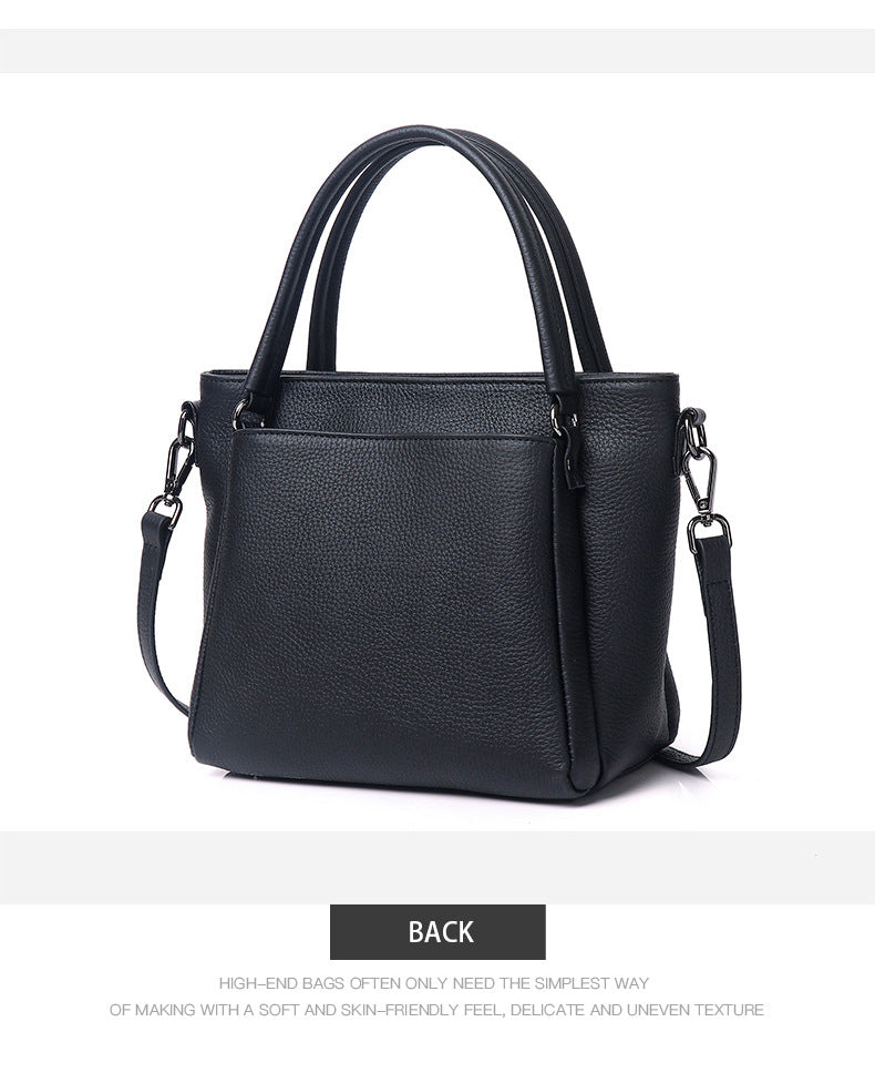 Retro First Layer Cowhide Classic Style Handbags