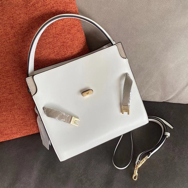 Women's Retro Frosted Hardware Large Capacity Niche Shoulder Bags