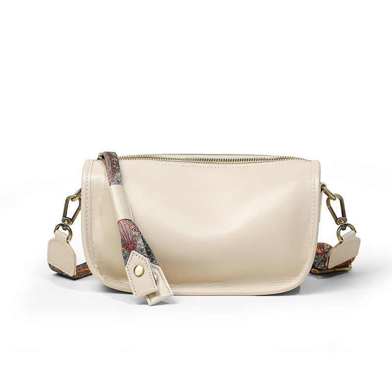Women's Summer Niche Genuine Leather Popular Pillow Bags