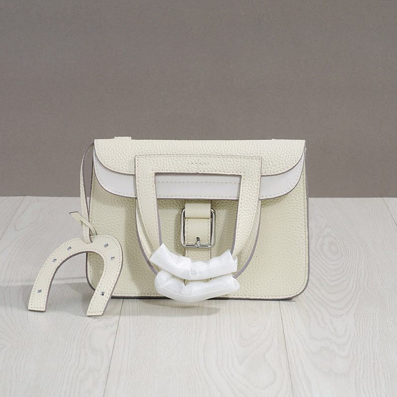 Women's Korean First Layer Cowhide Practical Decorative Crossbody Bags