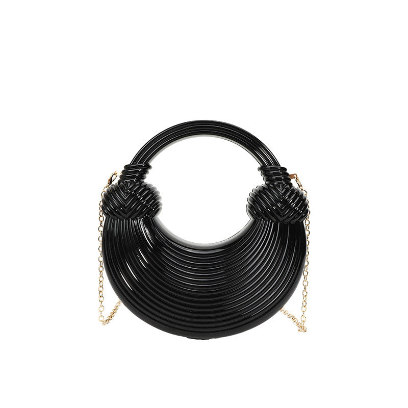 Women's Personalized Acrylic Noodle Fashion Rhombic Niche Shoulder Bags