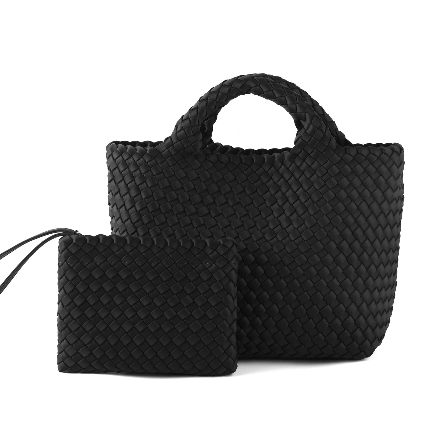 Women's Woven Medium Ribbon Advanced Color Matching Handbags