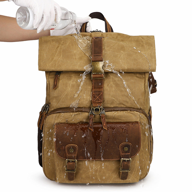 Cotton For Graphy Contrast Color Waterproof Bags