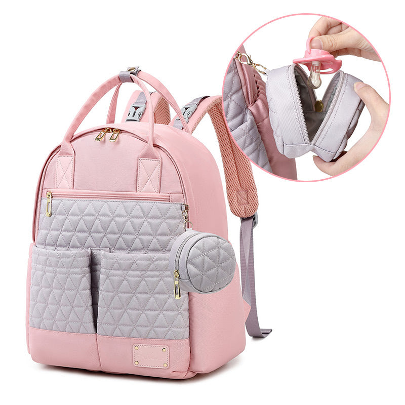 Capacity Multifunctional Mom Diaper Contrast Color Bags