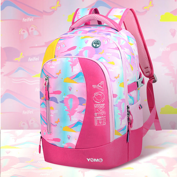 Reduction Junior's Air Massage Advanced Spine Middle School Students' Schoolbags