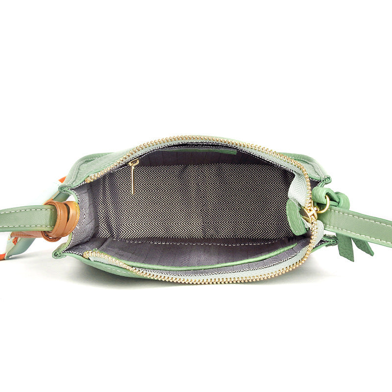 Women's Fashion Simple Genuine Leather High-grade Large Crossbody Bags
