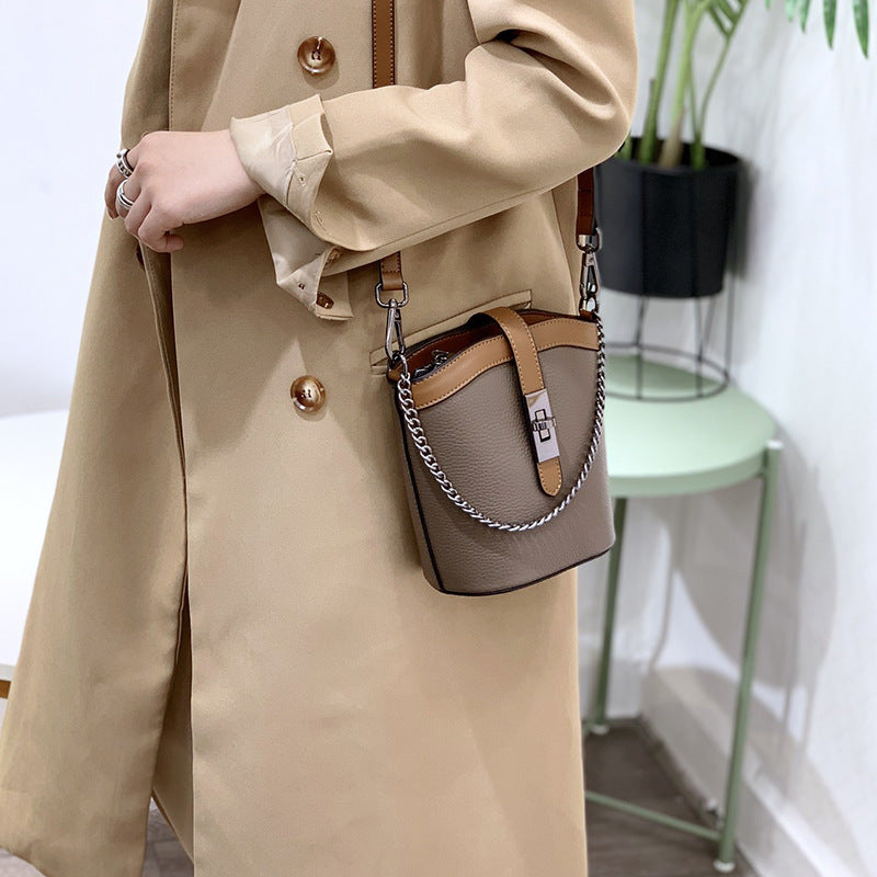 Women's Black Chain Genuine Leather One Western Crossbody Bags