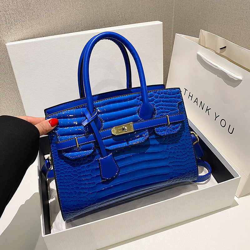 Women's Attractive Kelly Alligator Print Fashion Small Square Bags