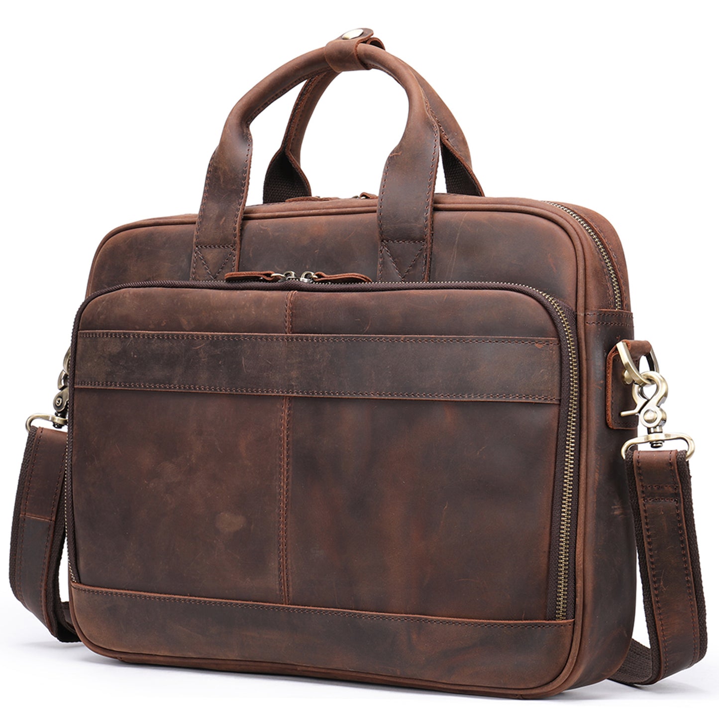 Men's Classic Business Leather Inch Computer Handbags