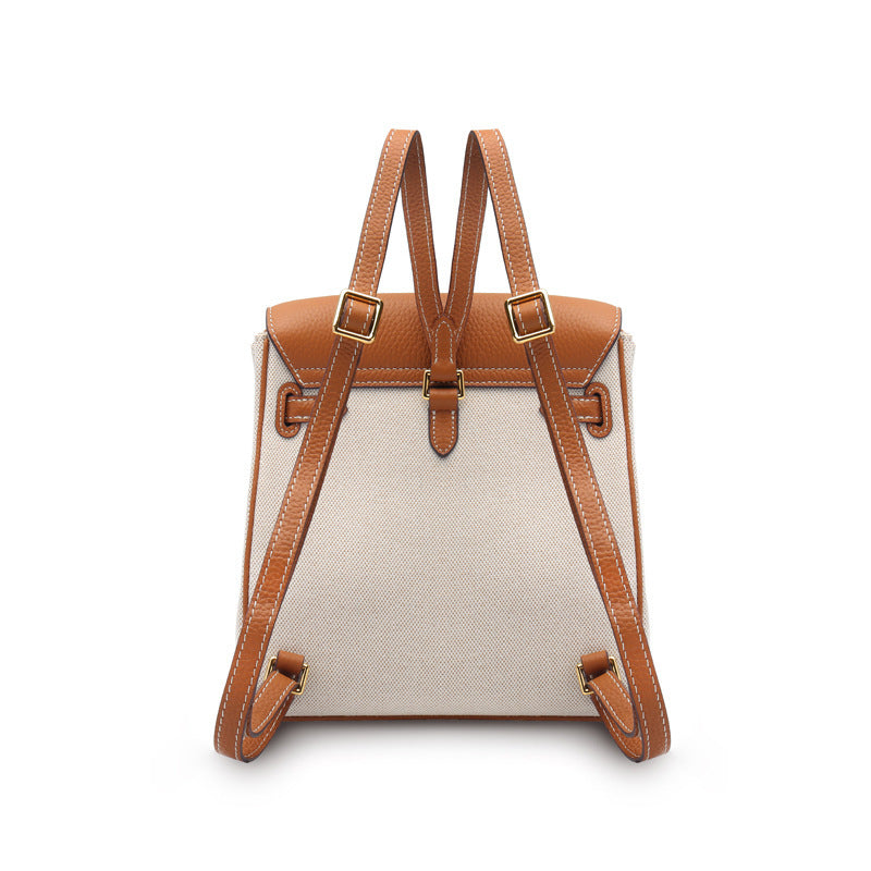 Women's With First Layer Cowhide Fashion Genuine Backpacks