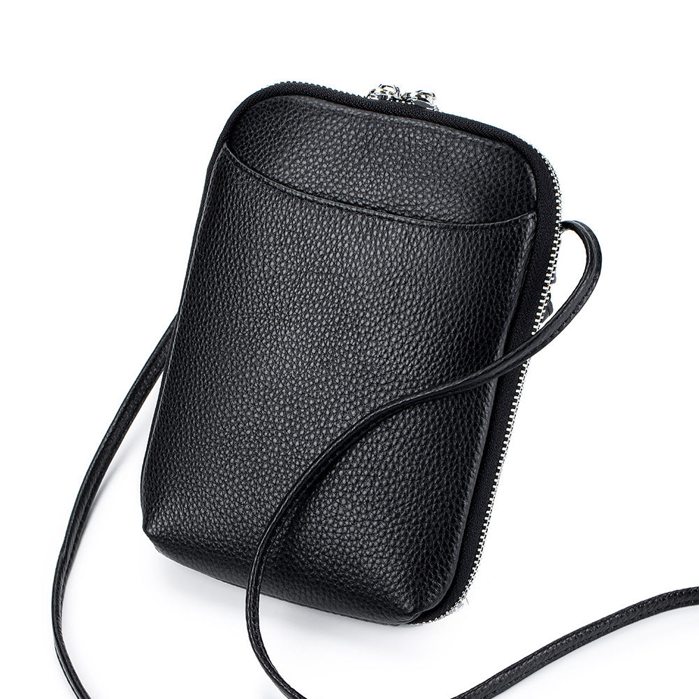 Women's Leather Design Mobile Fashion Large Capacity Bags