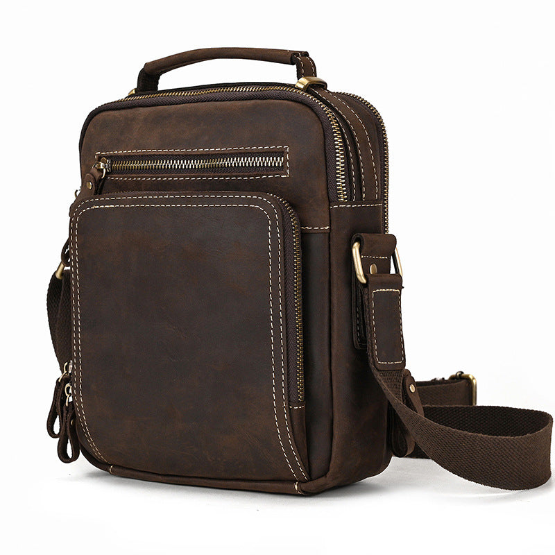 Men's Creative Glamorous Genuine Leather Fashion Men's Shoulder Bags