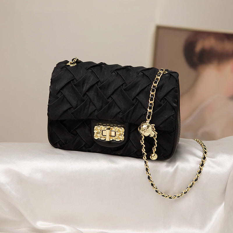 Women's Balls Silk Woven Summer Fat Twist Shoulder Bags