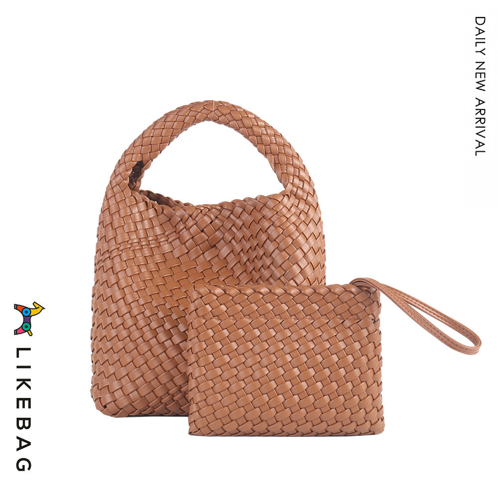 Women's Trendy Hand-woven Versatile Large Capacity Portable Bags