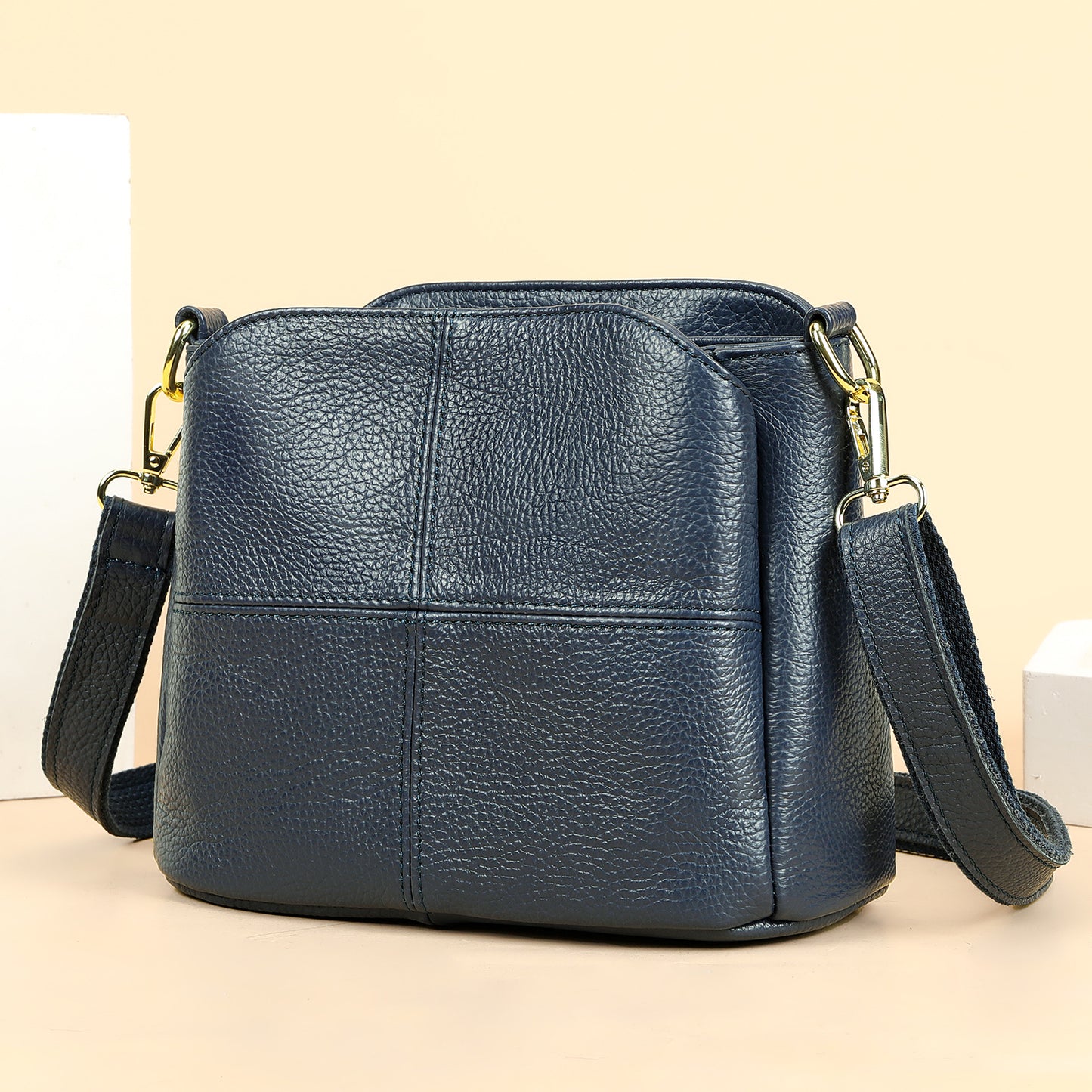 Women's Large Capacity Top Layer Cowhide Leather Crossbody Bags
