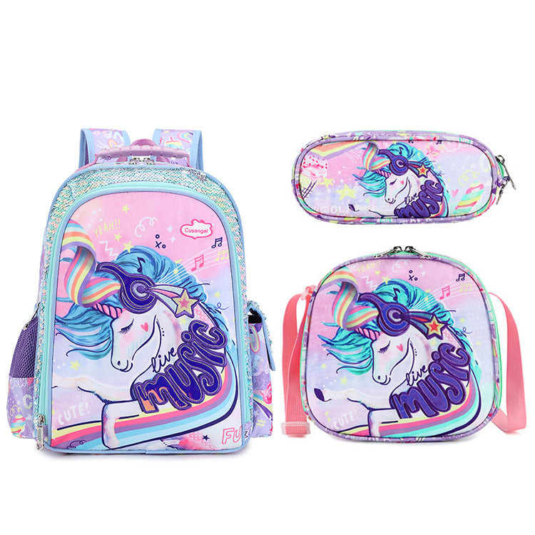Creative New Fashion Boys Spine Protection Elementary School Students' Schoolbags