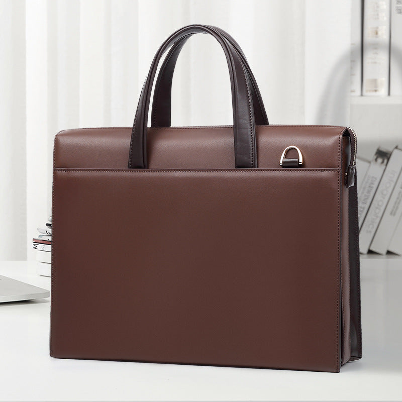 Men's Leather Password Computer Cowhide Business Men's Briefcases