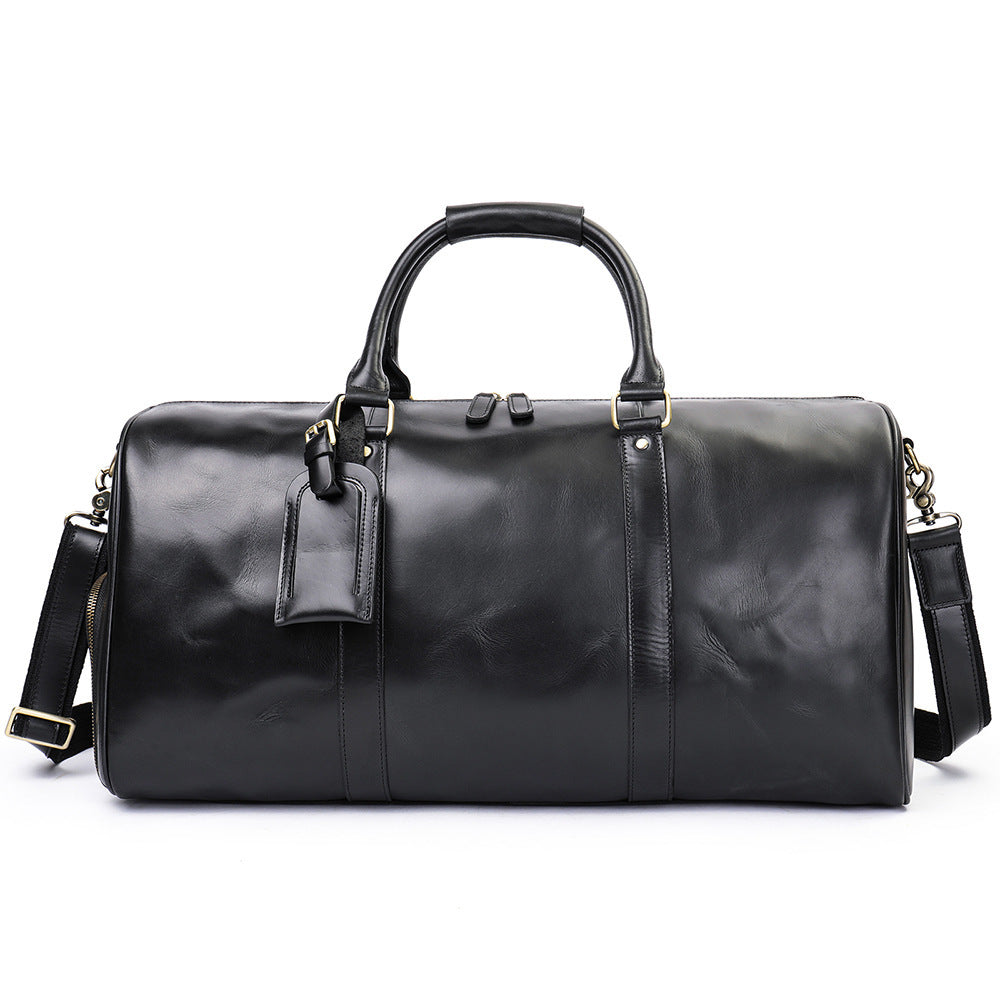 Men's Leather Short-distance Large Capacity Moving For Business Travel Bags