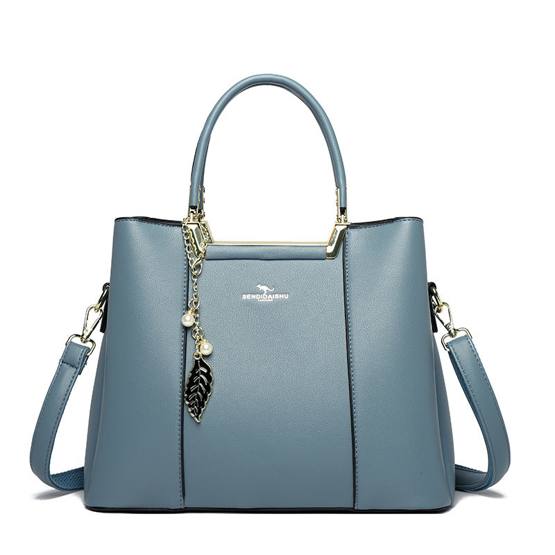 Women's Mother Soft Leather Large Capacity Handbags