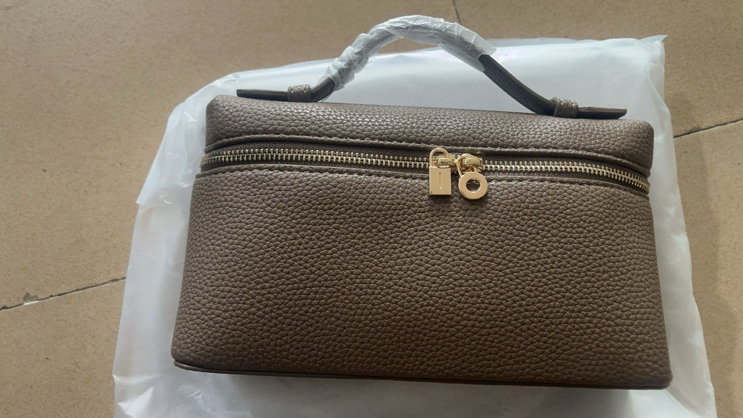 Women's Lunch Box Genuine Leather Portable For Bags