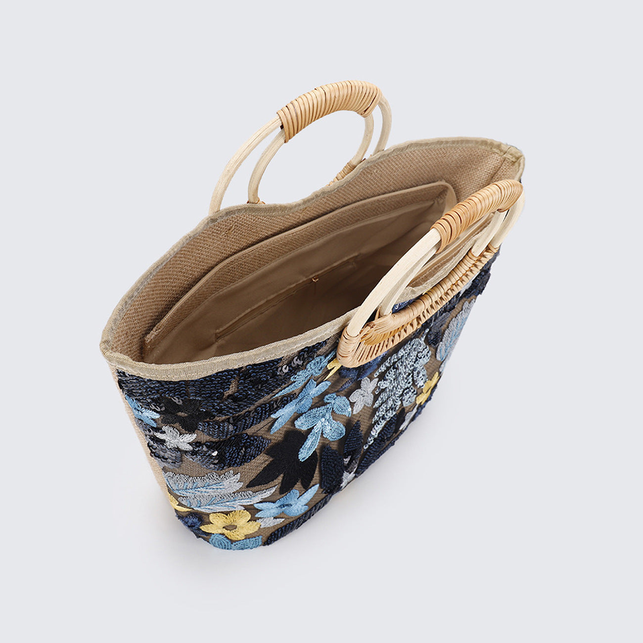 Women's Straw High-grade Niche Embroidered Large Capacity Tote Bags