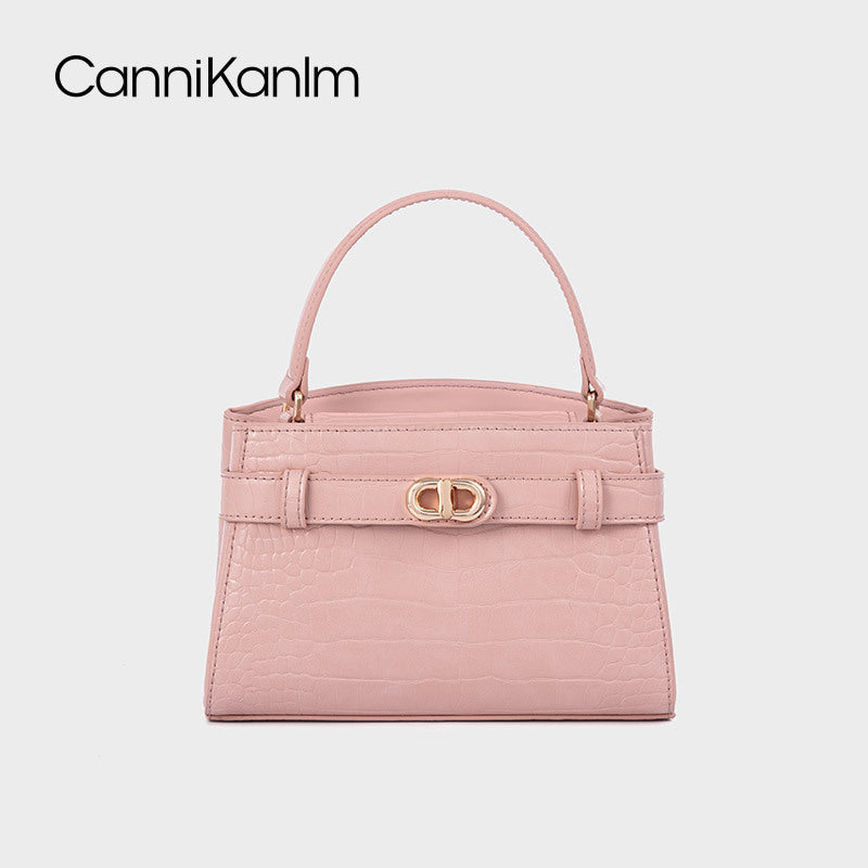 Women's Crocodile Pattern Size Portable Kelly Fashionable Shoulder Bags