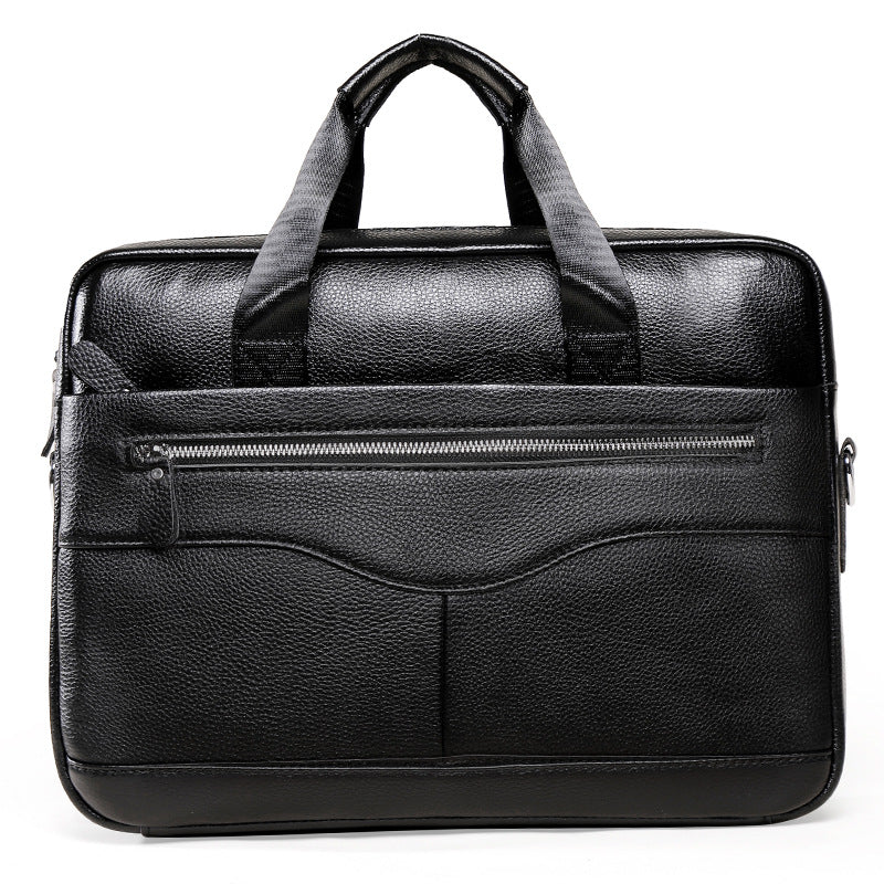 Men's Genuine Leather Portable Notebook First Layer Cowhide Men's Briefcases