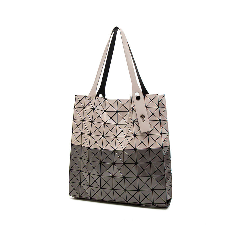 Women's Eight Grid Large Commuter Computer Shopping Shoulder Bags