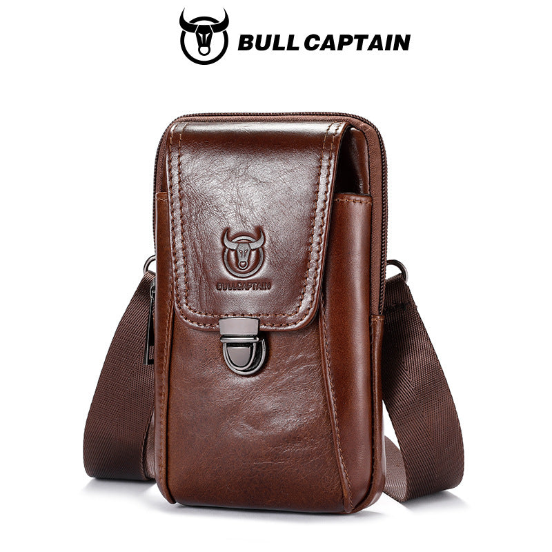 Men's Leather Goods First Layer Cowhide Hanging Men's Waist Packs