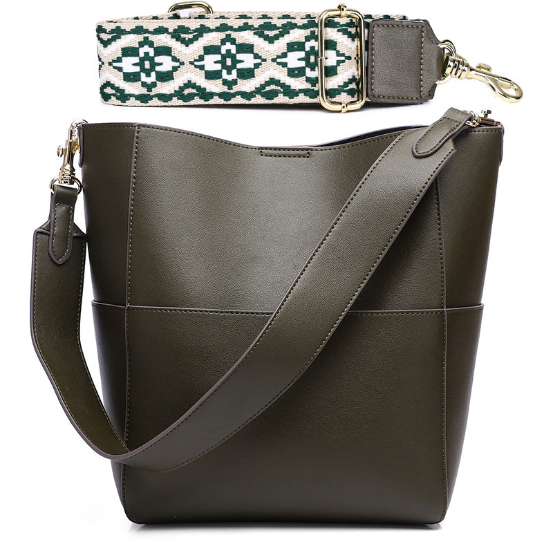 Women's Genuine Leather Full Fashion Large Shoulder Bags