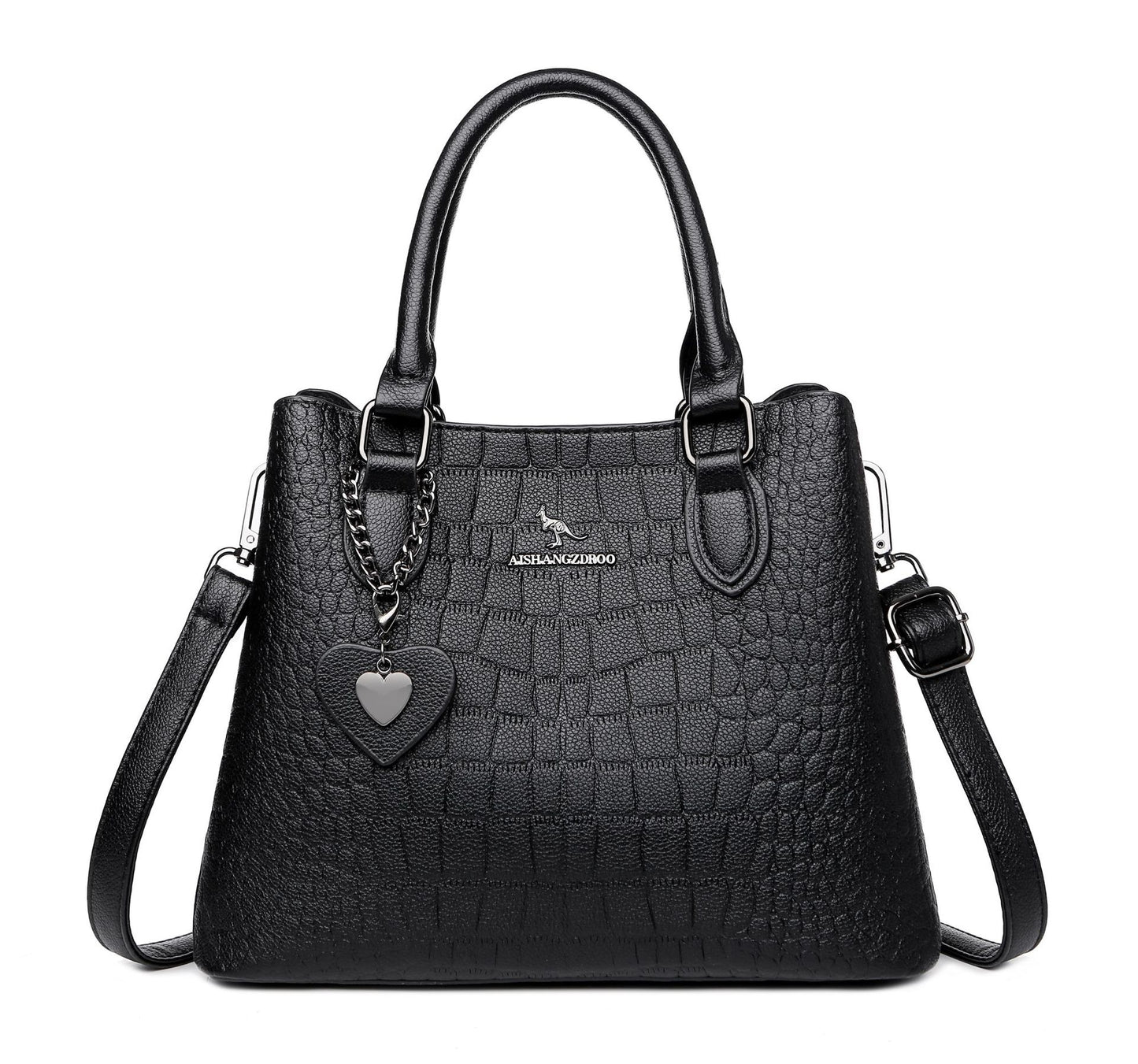 Women's Crocodile Pattern Korean Style Simple Fashion Handbags