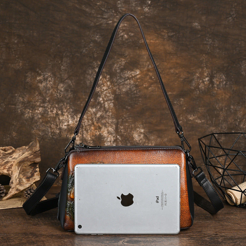 Women's Genuine Leather For Mom Hand Top Crossbody Bags