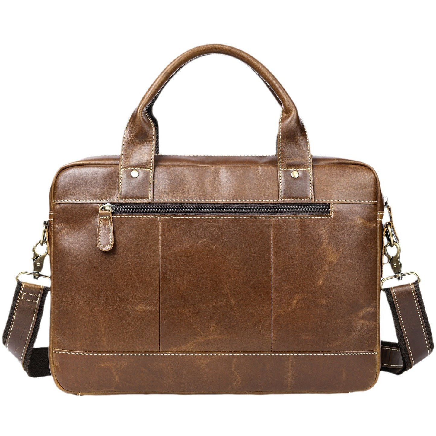 Stylish Men's New Business Retro Leather Men's Messenger Bags