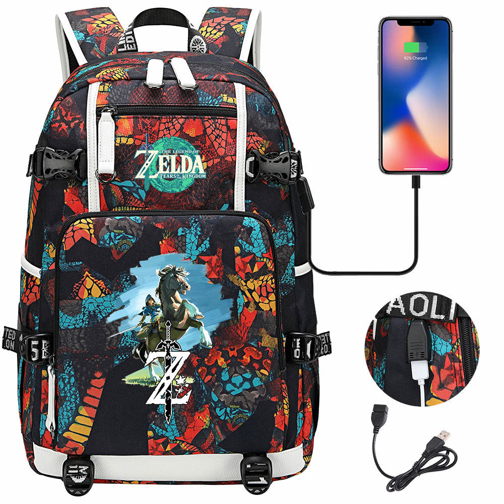 Women's & Men's Game Legend Of Zelda Printed Youth Backpacks