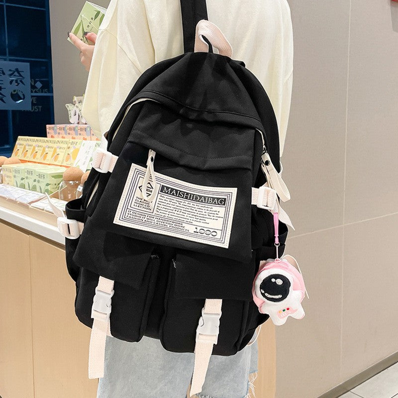 Women's Junior High College Large Capacity Burden Middle School Students' Schoolbags