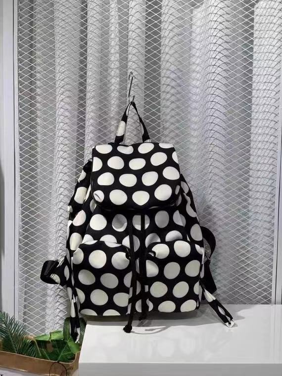Women's Flip Drawstring Large Capacity Korean Style Backpacks