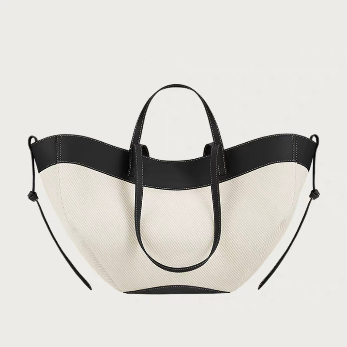 Women's Knitted Stitching Portable Large Capacity Commuter Tote Bags