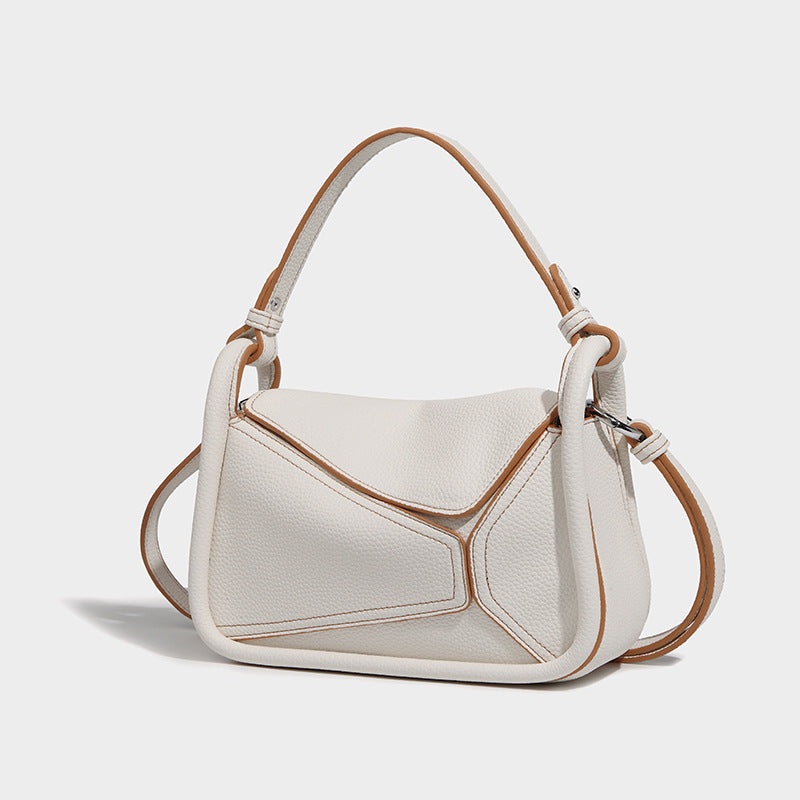 Women's Geometric Soft Sticky Retro Large Capacity Shoulder Bags