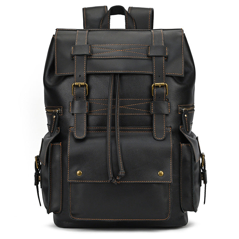 Genuine Leather Vintage Crazy Horse Inch Backpacks