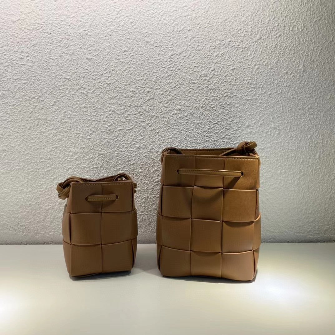 Women's Trendy Spring Woven Niche Portable Mini Bucket Bags